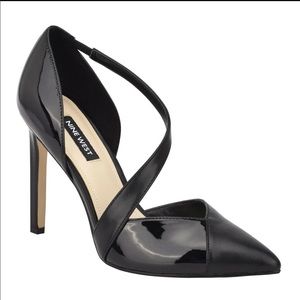 Brand new in box - Nine West black Tinley cross-strap pumps, sz 6